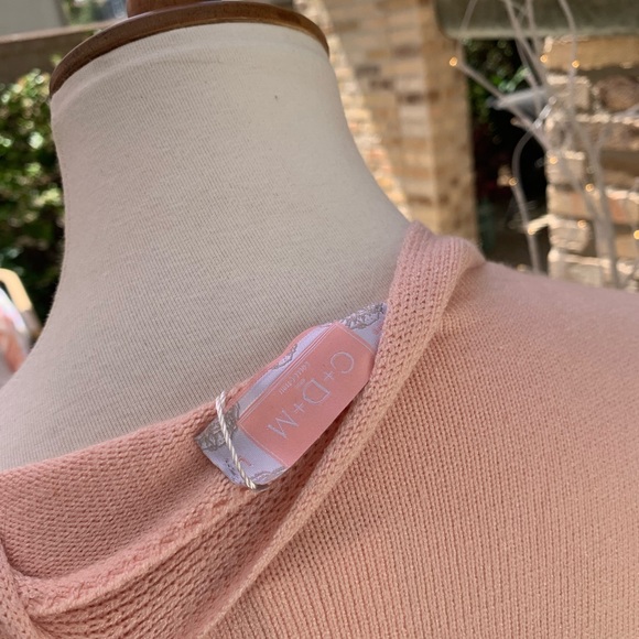 Pink and Grey color block cardigan - Picture 3 of 7